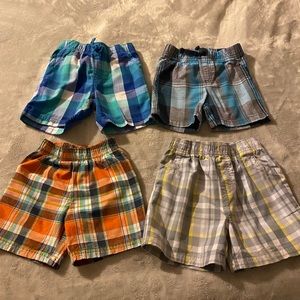 Toddlers boys plaid shorts 18-24 months
